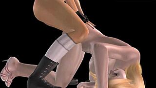 Animated 3D Cartoon Of Cute Girls In Lesbian Fun