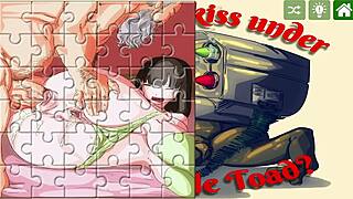 hentai jigsaw puzzle christmas edition features assfucking game play trailer