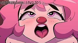 Горячий клоун получает пизду трахнутой