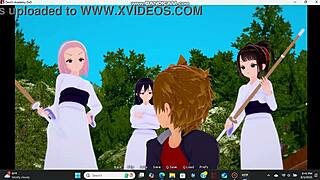High School DxD Devil Academy Gameplay Starts With Akeno Himejima Monster Action!