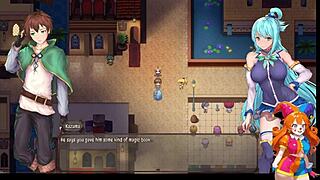 Part 2: Konosuba hentai game where this goddess corrupted our horny world!