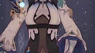 sexy girl animation dance gets wild