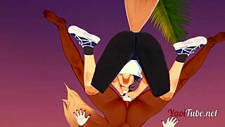 Furry Yiff Yaoi Hentai 3d- 2 Dogs Blowjob In A Beach With Cum In His Mouth - Hard Sex Animation Gay