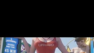Mercy Lifeguard Cowgirl Animation In Overwatch 3D
