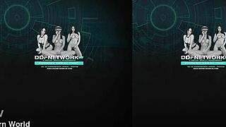 Bathtime Blowjob With Brunette In Skirt