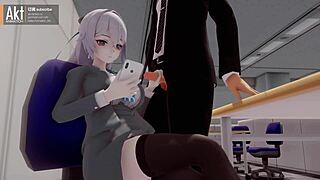 Bronya 3D animation in anime game with detailed scenes and characters