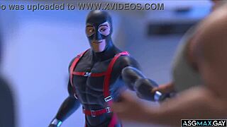 Hilarious Double Anal Sex: Two Hulks Tag Team a Horny Cartoon Character in Crazy Gay Action