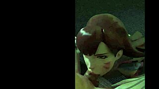 What secrets does Overwatch hide in this intense blowjob scene?