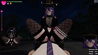 Is the guard girl having sex in the park in this hentai game 3d secrets of exposure part 2?