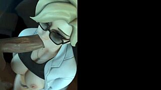 What secrets does Overwatch hide in this intense blowjob scene?