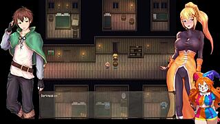 Konosuba hentai game part 4: goddess corrupts the horny world with big tits