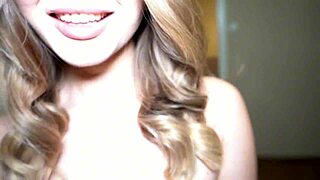 Amateur couple enjoys sex with big ass blonde babe Amalia Davis.