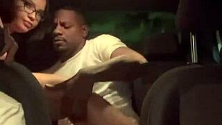 Uber driver fucks hot asian wife while cuckold husband watches her get pounded bareback by black guy