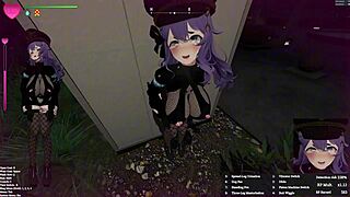 Is the guard girl having sex in the park in this hentai game 3d secrets of exposure part 2?