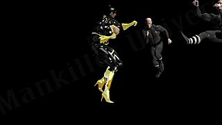 Holly triple triplet beatdown in konosuba style