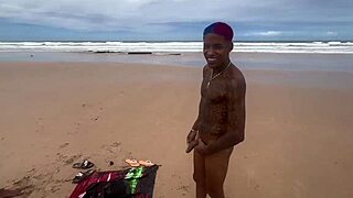 Couple fucks wildly on the beach