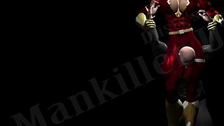 triplet lily makes a threat and shows her big tits