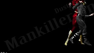 triplet lily makes a threat and shows her big tits