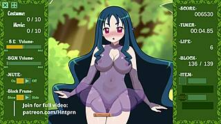 Stripping Brick Breaker Minigame