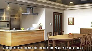 the unfaithful wife cheats with her ex-boyfriend in route 1 part 14 of the hentai game