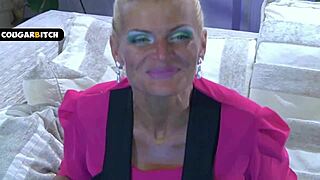 horny milf cougar gets positive energy from young psychologist