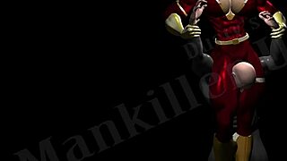 triplet lily makes a threat and shows her big tits