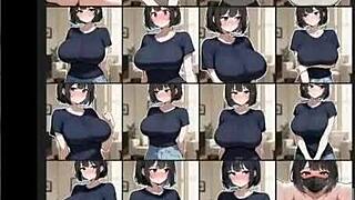 My girlfriend's streaming career in hentai game ep 3, dressing up in maid outfit for strangers online