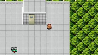 In this hentai, a cute university girl exposes her wet pussy in the gymnasium for exhibition play