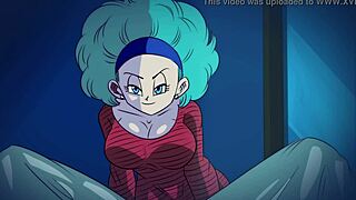 Bulma handjob och blowjob fan-animation