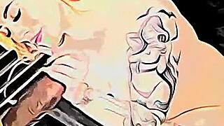 the cartoon features a powerful redhead brunette latina character