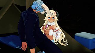 Tsunomaki watame gets fucked hard with bukkake