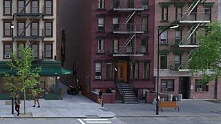 Fucked Whore Near Trash Can