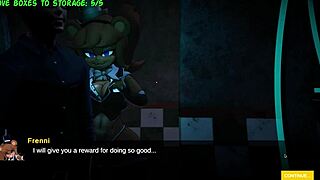 fever nights at freddy's with sexy outfits and huge tits in 3d anime