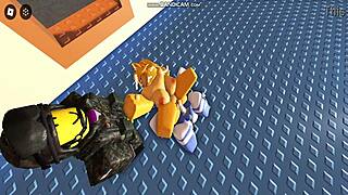 Whoreblox gangbang erupts in explosive moment eight!