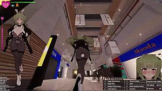 bunny girl exposing in the mall, wanna see?