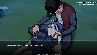 konan from naruto gives blowjob and gets creampied in public 😍 part 13 of the game