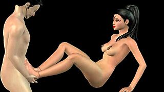 Animated video of Indian bhabhi and Japanese man in intimate encounter