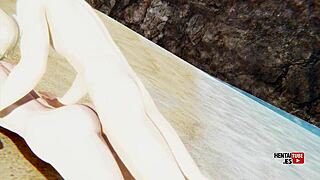 Lumine Gets Fucked On The Beach In Genshin Impact