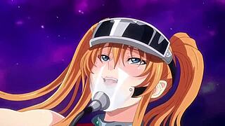 Hard anal fuck in space animation