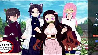 Training Slayer 1 Detailed Anime Hentai Session With Intense Focus On Skills