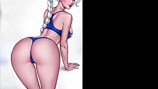 Elsa getting fucked by a huge monster cock in Frozen 😍