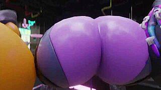Overwatch Girls Flaunt Big Asses After Mission Remastered