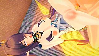 Лаума получает жесткий анальный трах в Genshin Impact