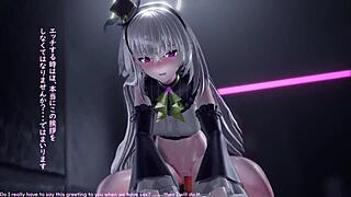 Sakurako rides Naruto in cowgirl creampie hentai