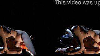 i see blue-haired evelyn and redhead leliana in mutual oral 69