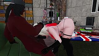 Black bull fucking naughty white girl