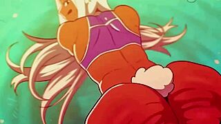 Bokong anime besar bergoyang intens di animasi hentai!