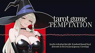 Erotic audio tarot game temptation with goth mistress mommy roleplay