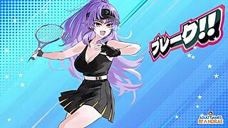 Episode 8 features hentai scenes with Ayaka, Kimiko, and Miki in Academy Love Saga Tennis Angels Ex