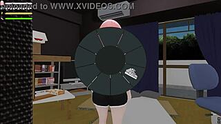 Roxanne's Public Display in Kyonyuu Fantasy, Flashing Outdoors as Student in Hentai